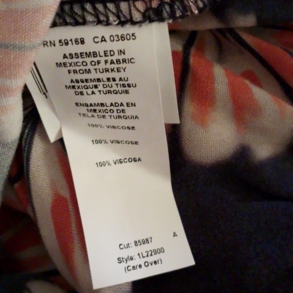 New Karen Kane XL Boho Chic Casual Popover Sunburst Floral Colorful Artisy Top - Picture 5 of 6